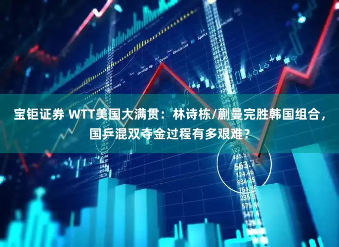 宝钜证券 WTT美国大满贯：林诗栋/蒯曼完胜韩国组合，国乒混双夺金过程有多艰难？